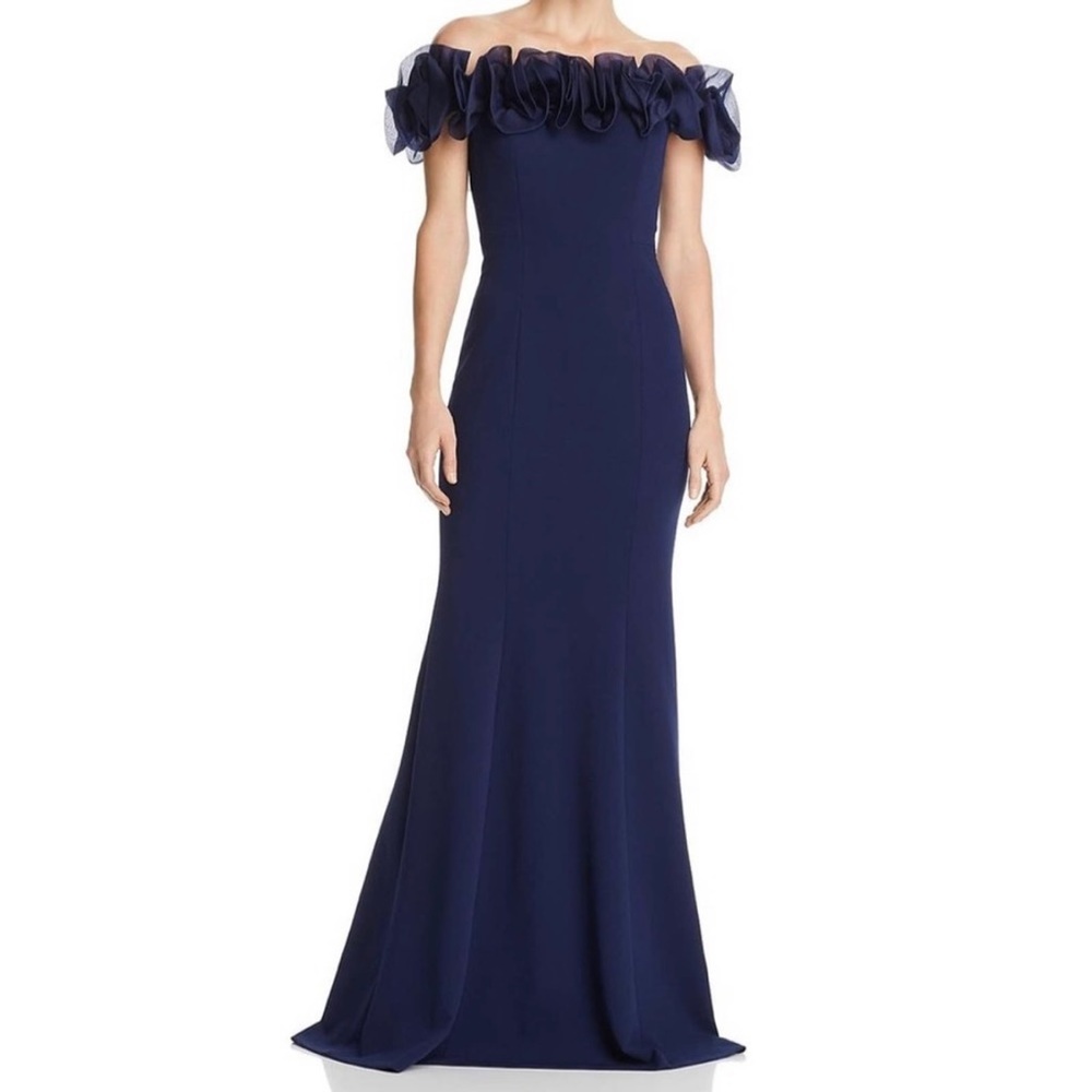 NWT Aidan Mattox Women's Ruffled Gown Dress - Size 4